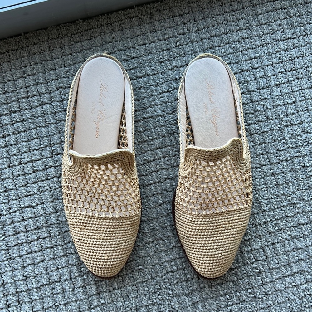 37 Raffia Mules - Robert Clergerie
